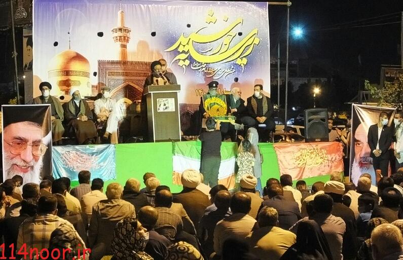 با حضور خدام حرم رضوی برگزارشد؛ جشن بزرگ میلاد امام رضا(ع) درگچساران