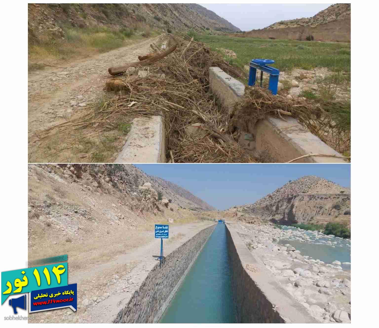 رئیس اداره منابع آب گچساران:لایروبی کانال آبیاری ۱۱ کیلومتری رودبال گچساران انجام شد
