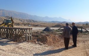 نصب پل بر روی کانال شمالی آبگرمو