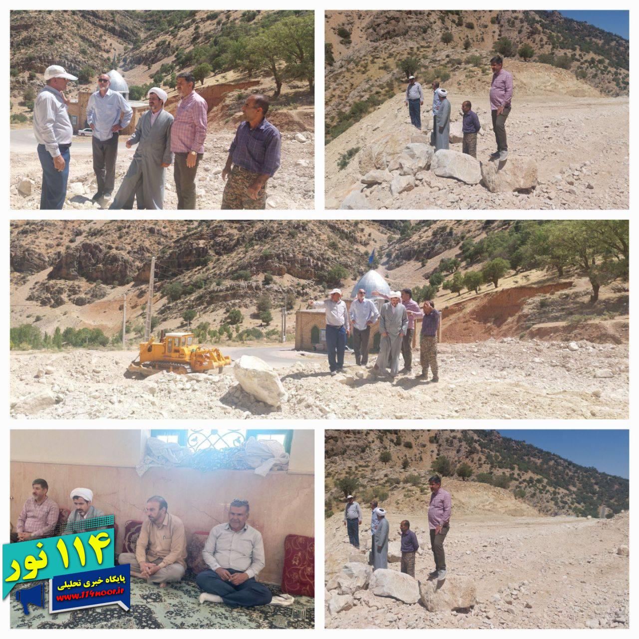 بازدید مدیرکل اوقاف و رئیس بهره‌وری استان کهگیلویه و بویراحمد از عملیات اجرایی زائرسرا در آستان مقدس امامزاده باباحاجی (ع)