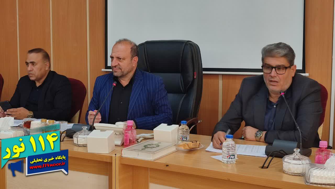 برگزاری جلسه کمیته جزء ۳ بند ب تبصره ۲ قانون بودجه ۱۴۰۳ با حضور معاون اقتصادی استاندار 