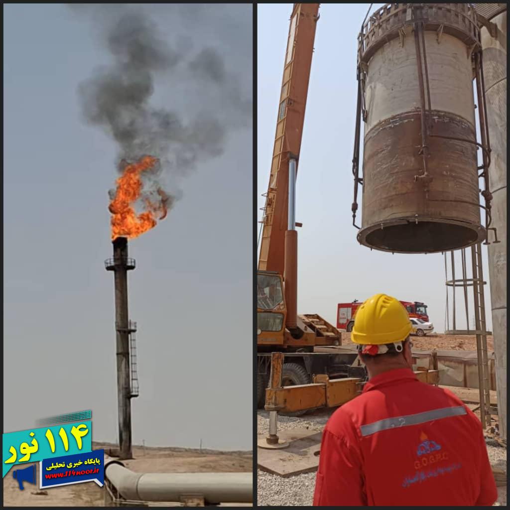 برای نخستین بار صورت گرفت بازسازی و نصب تیپ مشعل‌های کارخانه گاز و گازمایع ۹۰۰ پازنان ۲