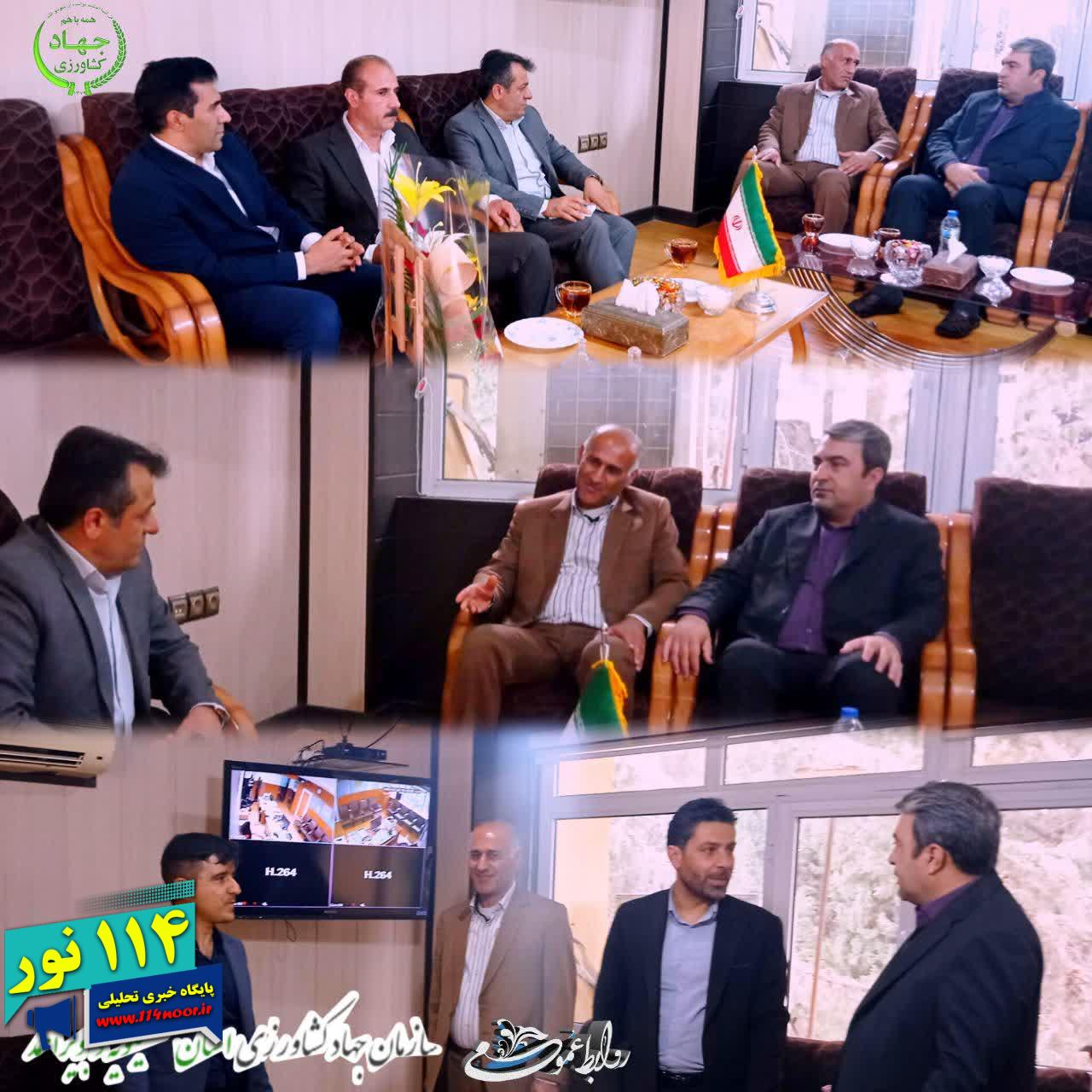 دیدارهای تبریک و تعامل در جهاد کشاورزی کهگیلویه و بویراحمد: استقبال “رضا فرازی” از رؤسای مرکز تحقیقات و نظام مهندسی کشاورزی