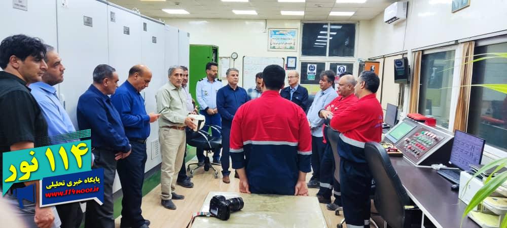 دیدار مدیرعامل نفت و گاز گچساران با کارکنان تاسیسات نفت و گاز نرگسی