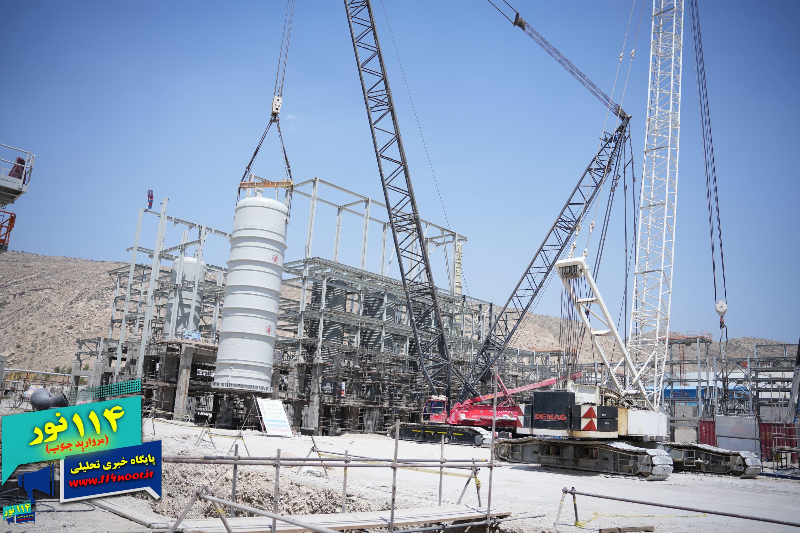 نصب نخستین مخزن تیپ سنگین ساخت داخل در سایت صنایع پلیمر گچساران/ پمپ‌های گریزازمرکز در راه گچساران/سفارش‌گذاری ۹۰ درصدی تجهیزات پروژه