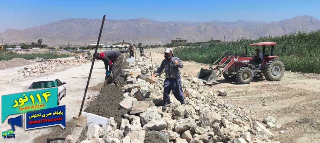 پیشرفت ۵۰ درصدی پروژه احداث کانال ضلع غربی فرودگاه دوگنبدان