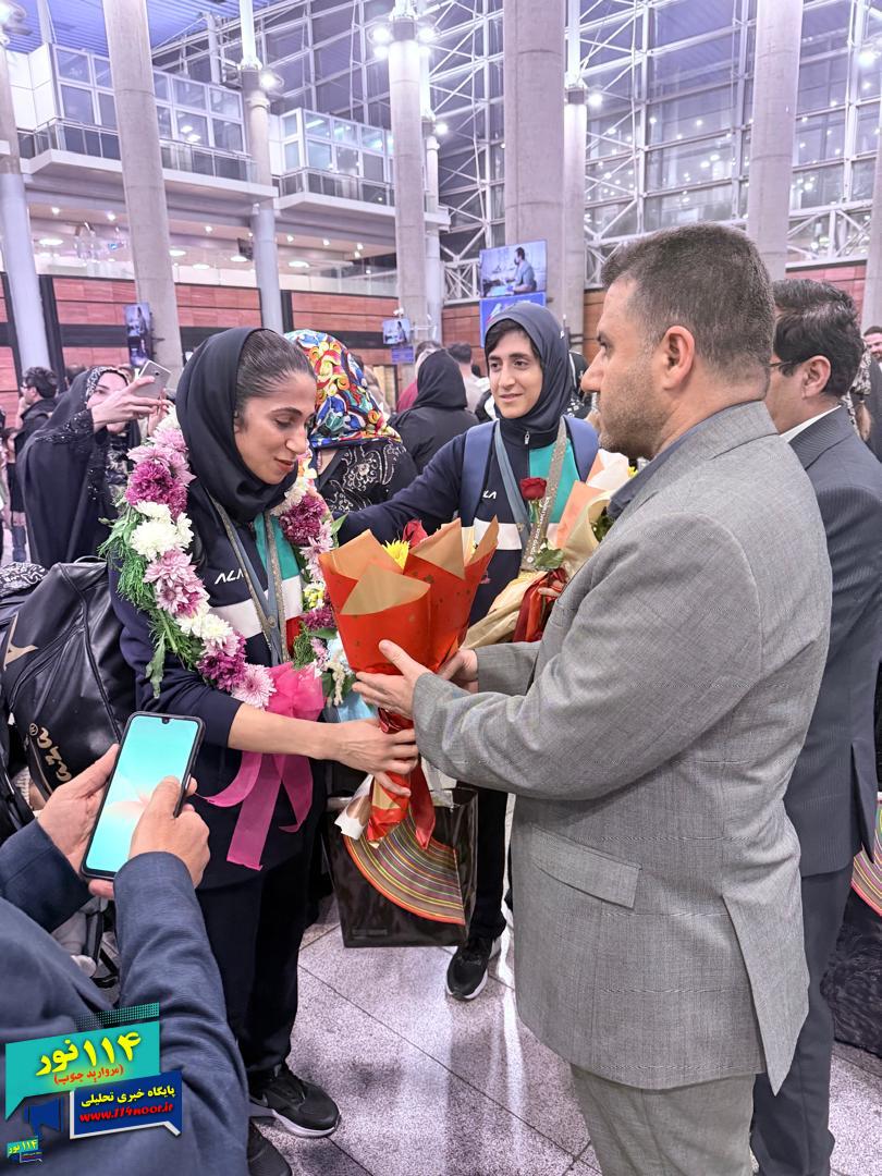 استقبال رسمی از مدال آوران المپیک ناشنوایان با حضور مسئولان فدارسیون و رئیس دفتر نماینده کهگیلویه بزرگ