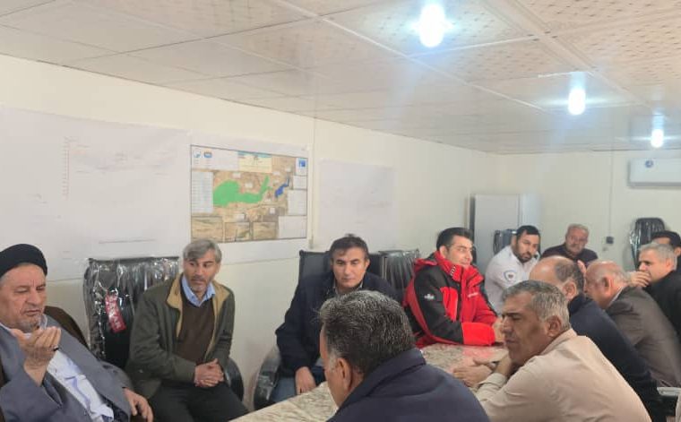 بازدید میدانی نماینده مردم کهگیلویه، بهمئی، چرام و لنده از محل حادثه سد سرپری