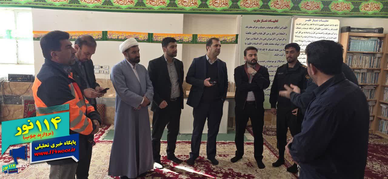 بازدید فرماندار دنا از محل برگزاری جشن نیمه شعبان در روستای کُتا سادات محمودی