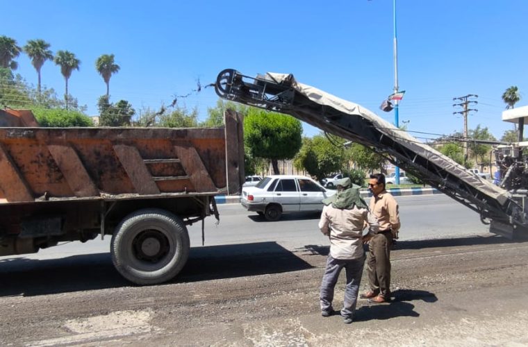 آغاز عملیات تراش آسفالت و آماده‌سازی خیابان های شهر دوگنبدان